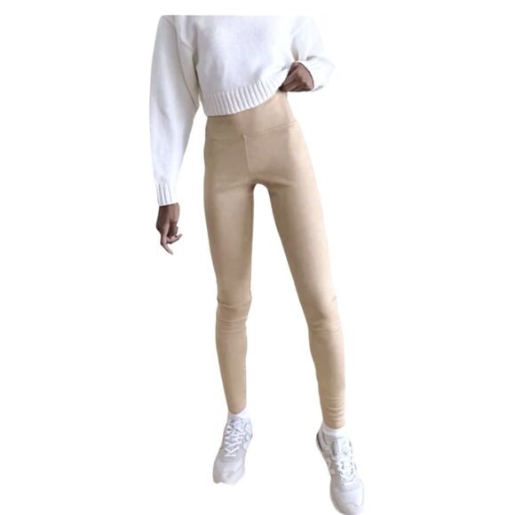 Aritzia Wilfred Free Daria Pant Faux Suede Legging - Picture 1 of 4